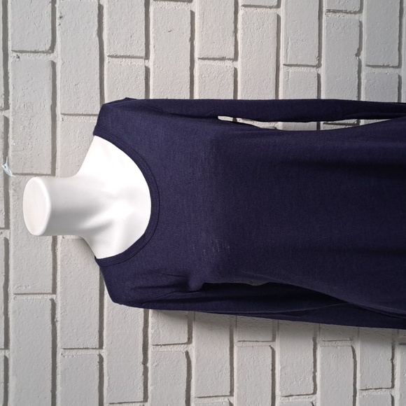 J. TOMSON DOUBL JU Navy Sharkbite Dress. Size Medium NWT - Picture 2 of 8